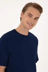 US Polo Assn. Men comfort Fit Crew Neck Navy Blue T-Shirt - Image 2