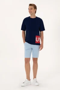 US Polo Assn. Men comfort Fit Crew Neck Navy Blue T-Shirt - Image 4