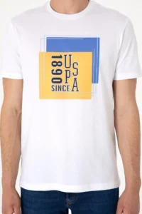 US Polo Assn. Men Regular Fit Crew Neck White T-Shirt - Image 6
