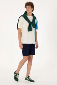 US Polo Assn. Men comfort Fit Crew Neck Ecru T-Shirt - Image 4