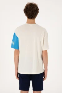 US Polo Assn. Men comfort Fit Crew Neck Ecru T-Shirt - Image 5