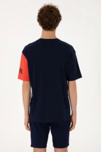 US Polo Assn. Men comfort Fit Crew Neck Navy Blue T-Shirt - Image 5