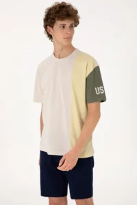US Polo Assn. Men comfort Fit Crew Neck Stone T-Shirt - Image 3