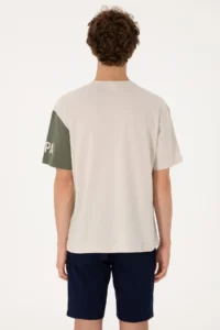 US Polo Assn. Men comfort Fit Crew Neck Stone T-Shirt - Image 5