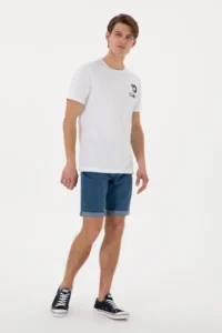 US Polo Assn. Men Regular Fit Crew Neck White T-Shirt - Image 4