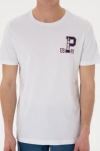 US Polo Assn. Men Regular Fit Crew Neck White T-Shirt - Image 6