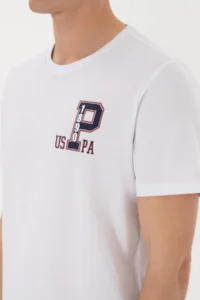 US Polo Assn. Men Regular Fit Crew Neck White T-Shirt - Image 7