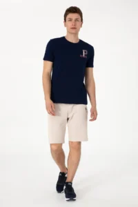 US Polo Assn. Men Regular Fit Crew Neck Navy Blue T-Shirt - Image 4