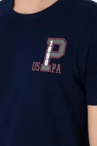 US Polo Assn. Men Regular Fit Crew Neck Navy Blue T-Shirt - Image 7