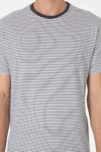 US Polo Assn. Men Regular Fit Crew Neck Black Striped T-Shirt - Image 6