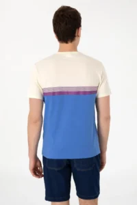 US Polo Assn. Men Regular Fit Crew Neck Indigo T-Shirt - Image 5