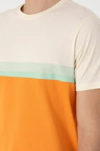 US Polo Assn. Men Regular Fit Crew Neck Orange T-Shirt - Image 7
