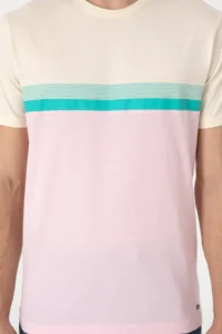 US Polo Assn. Men Regular Fit Crew Neck Light Pink T-Shirt - Image 6