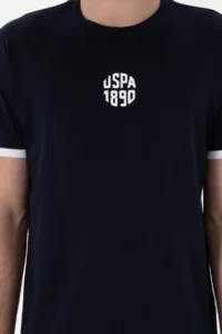 US Polo Assn. Men Regular Fit Crew Neck Navy Blue T-Shirt - Image 6