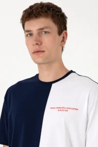 US Polo Assn. Men comfort Fit Crew Neck Navy Blue T-Shirt - Image 2
