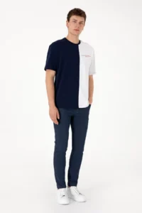 US Polo Assn. Men comfort Fit Crew Neck Navy Blue T-Shirt - Image 4