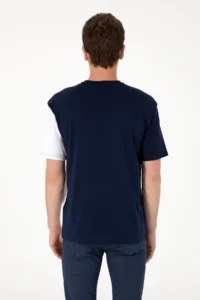 US Polo Assn. Men comfort Fit Crew Neck Navy Blue T-Shirt - Image 5