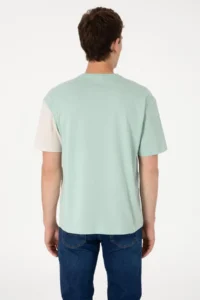 US Polo Assn. Men comfort Fit Crew Neck Aqua Green T-Shirt - Image 5