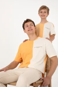 US Polo Shirt Assn. Men comfort Fit Crew Neck Orange T-Shirt - Image 2