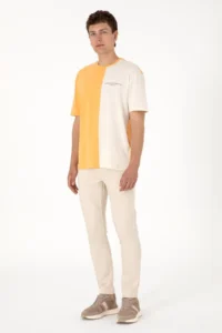 US Polo Shirt Assn. Men comfort Fit Crew Neck Orange T-Shirt - Image 6