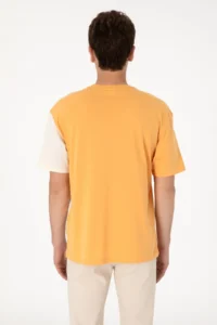 US Polo Shirt Assn. Men comfort Fit Crew Neck Orange T-Shirt - Image 7