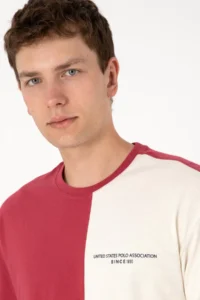 US Polo Assn. Men comfort Fit Crew Neck Cherry T-Shirt - Image 2