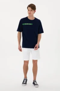 US Polo Assn. Men comfort Fit Crew Neck Navy Blue T-Shirt - Image 4