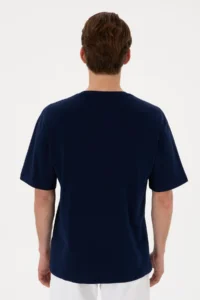 US Polo Assn. Men comfort Fit Crew Neck Navy Blue T-Shirt - Image 5