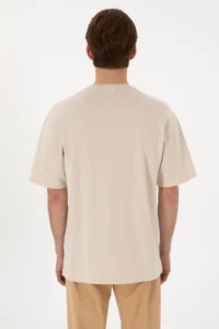 US Polo Assn. Men comfort Fit Crew Neck Stone T-Shirt - Image 5