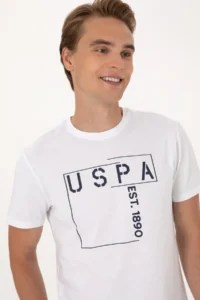 US Polo Assn. Men Regular Fit White Crew Neck T-Shirt - Image 2