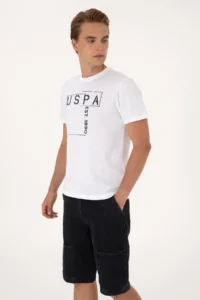 US Polo Assn. Men Regular Fit White Crew Neck T-Shirt - Image 3