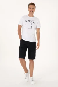 US Polo Assn. Men Regular Fit White Crew Neck T-Shirt - Image 4