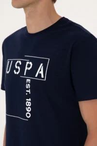 US Polo Assn. Men Regular Fit Navy Blue Crew Neck T-Shirt - Image 7
