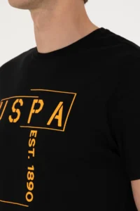 US Polo Assn. Men Regular Fit Black Crew Neck T-Shirt - Image 7