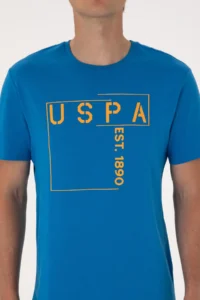US Polo Assn. Men Regular Fit Cobalt Blue Crew Neck T-Shirt - Image 6
