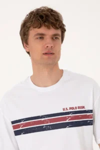 US Polo Assn. Men comfort Fit White Crew Neck T-Shirt - Image 2
