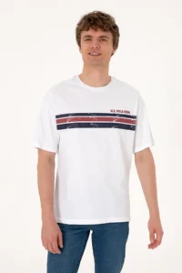 US Polo Assn. Men comfort Fit White Crew Neck T-Shirt - Image 3