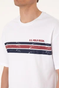 US Polo Assn. Men comfort Fit White Crew Neck T-Shirt - Image 7