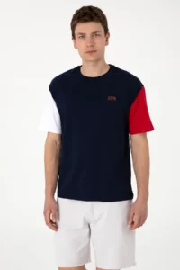 US Polo Assn. Men comfort Fit Crew Neck Navy Blue T-Shirt - Image 3
