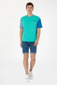 US Polo Assn. Men comfort Fit Crew Neck Mint T-Shirt - Image 4