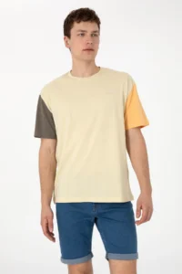 US Polo Assn. Men comfort Fit Crew Neck Light Khaki T-Shirt - Image 3