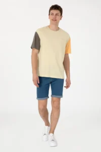 US Polo Assn. Men comfort Fit Crew Neck Light Khaki T-Shirt - Image 4