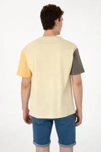 US Polo Assn. Men comfort Fit Crew Neck Light Khaki T-Shirt - Image 5