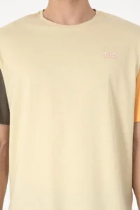 US Polo Assn. Men comfort Fit Crew Neck Light Khaki T-Shirt - Image 6
