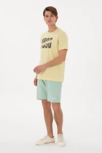 US Polo Assn. Men Regular Fit Crew Neck Light Khaki T-Shirt - Image 4