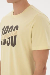 US Polo Assn. Men Regular Fit Crew Neck Light Khaki T-Shirt - Image 7