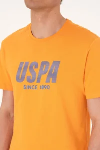 US Polo Assn. Men Orange T-Shirt - Image 7