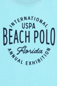 US Polo Assn. Boys' Aqua Crew Neck T-Shirt - Image 3