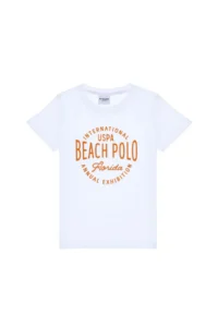US Polo Assn. Boys' White Crew Neck T-Shirt - Image 2