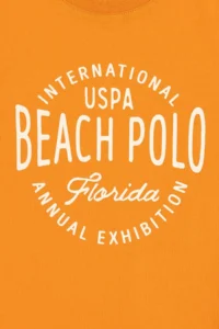 US Polo Assn. Boys' Orange Crew Neck T-Shirt - Image 3